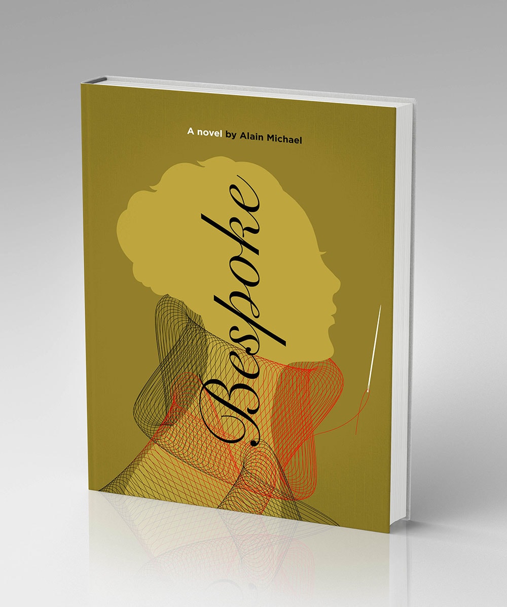 Abstract book cover with profile