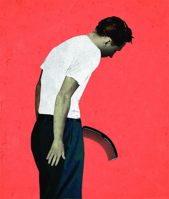 Baldness Cure Backfire illustration