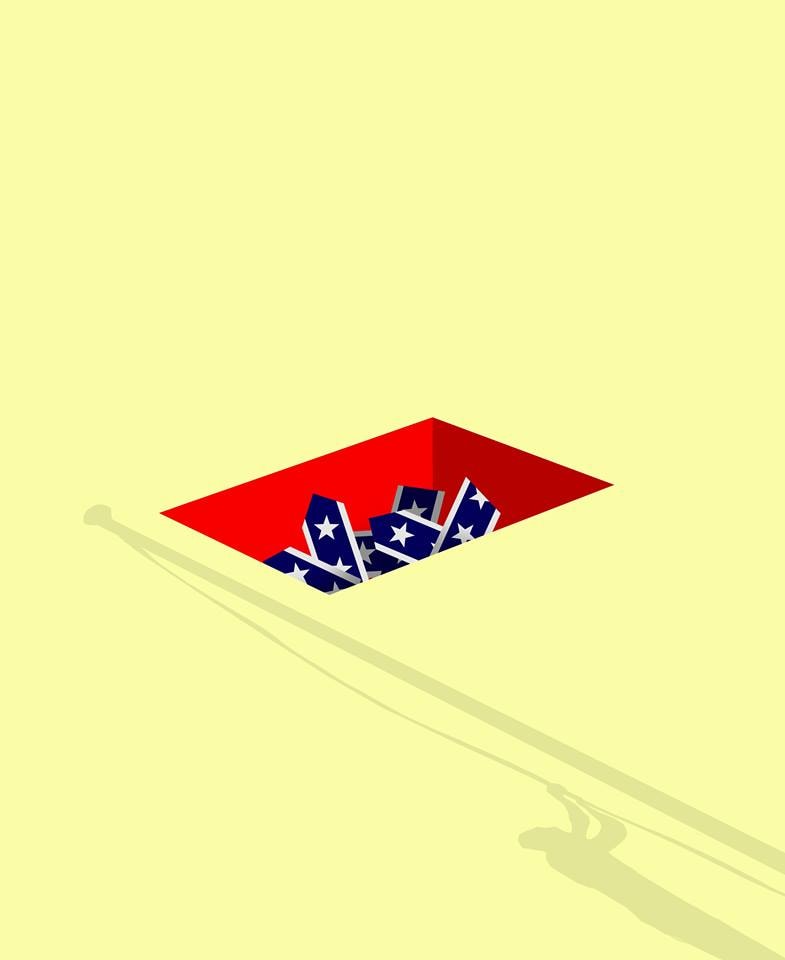 Confederate Flag Controversy illustration