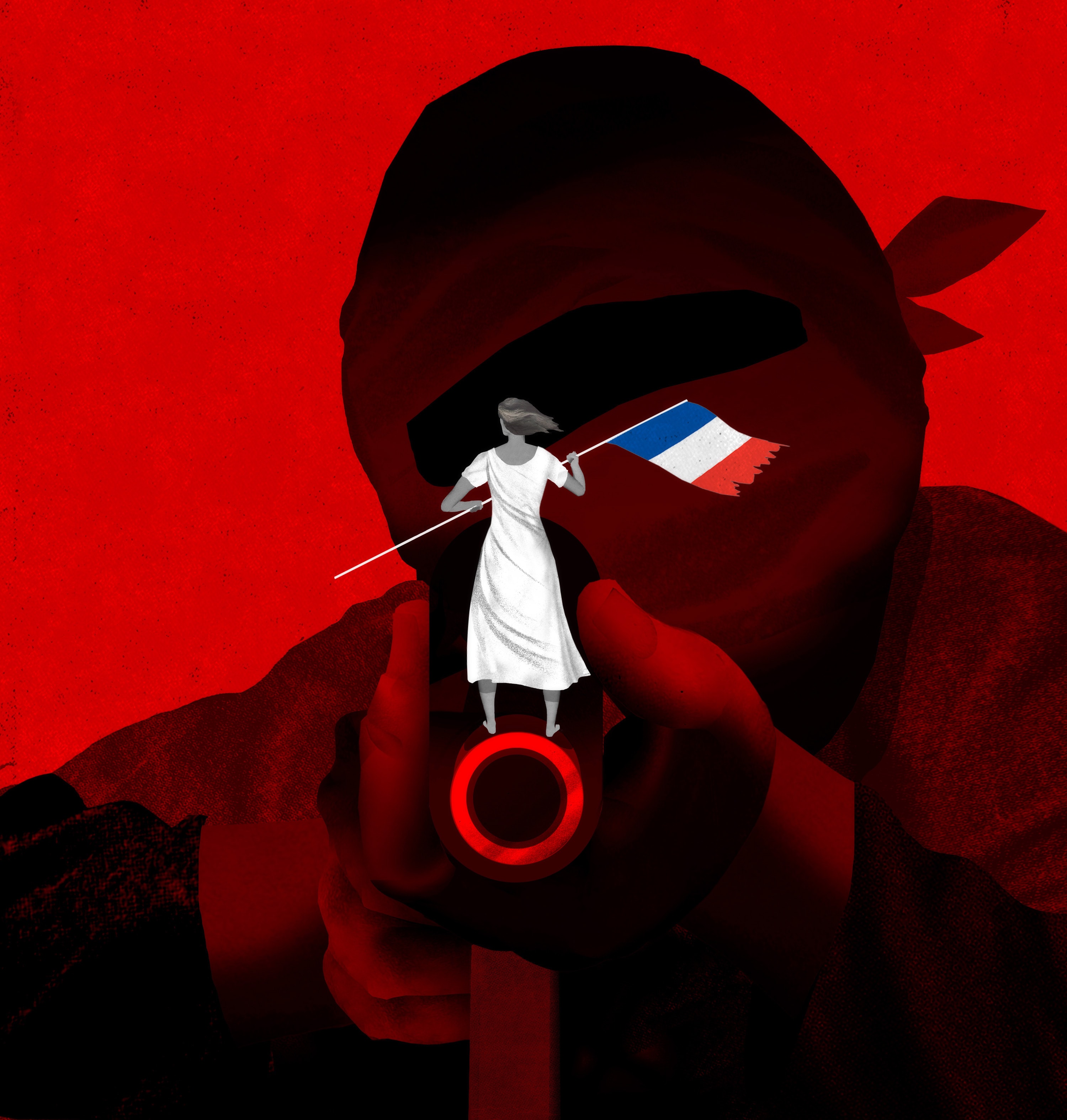 The cover of the French newspaper