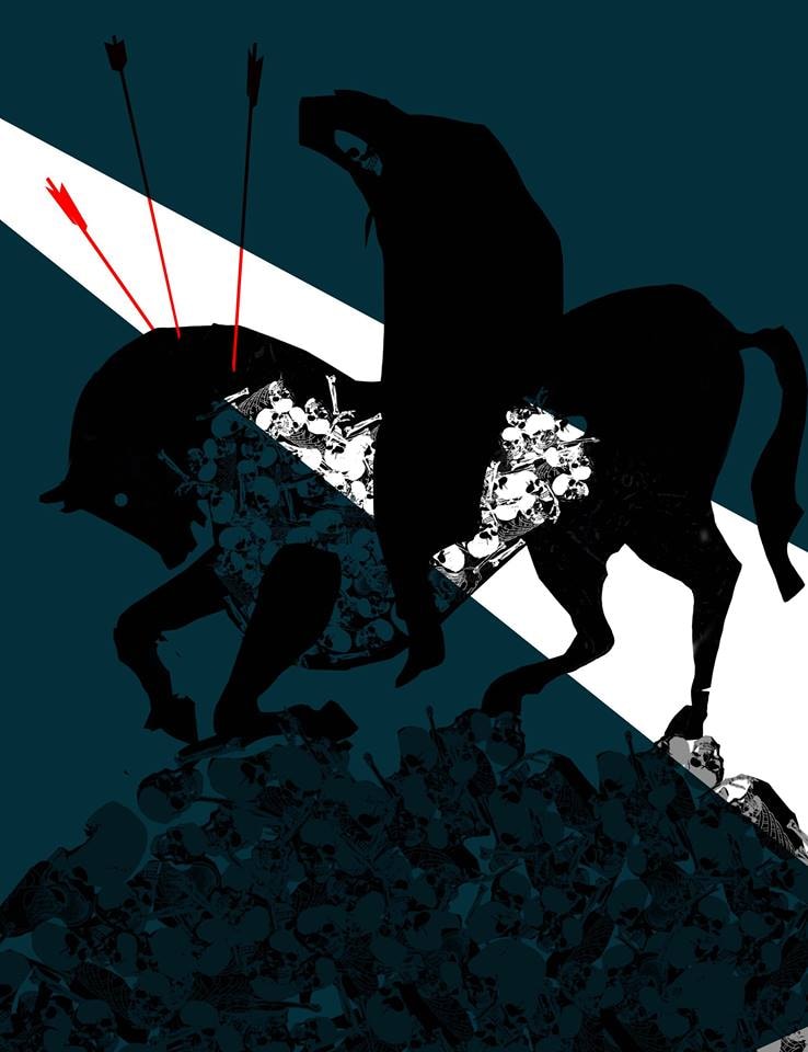 Illustration about the deadly plague