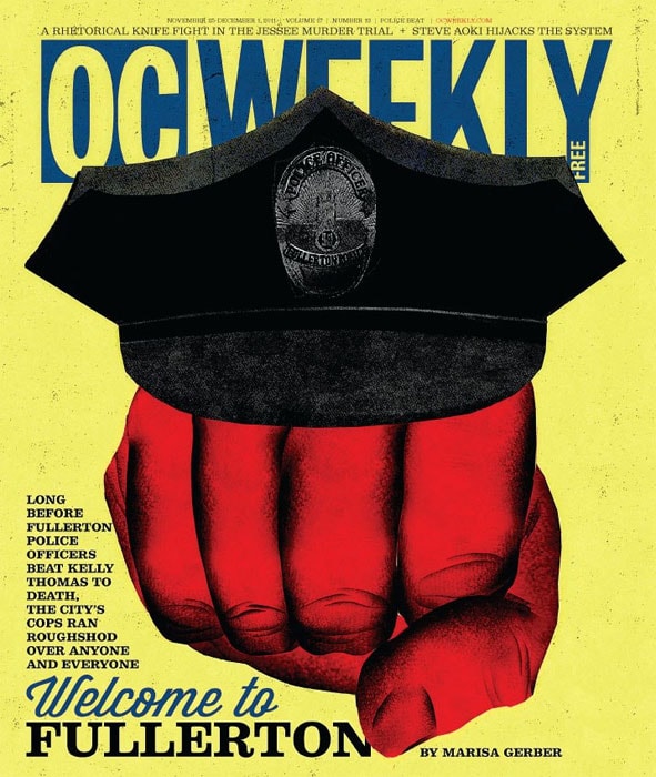 Police officer surreal magazine cover