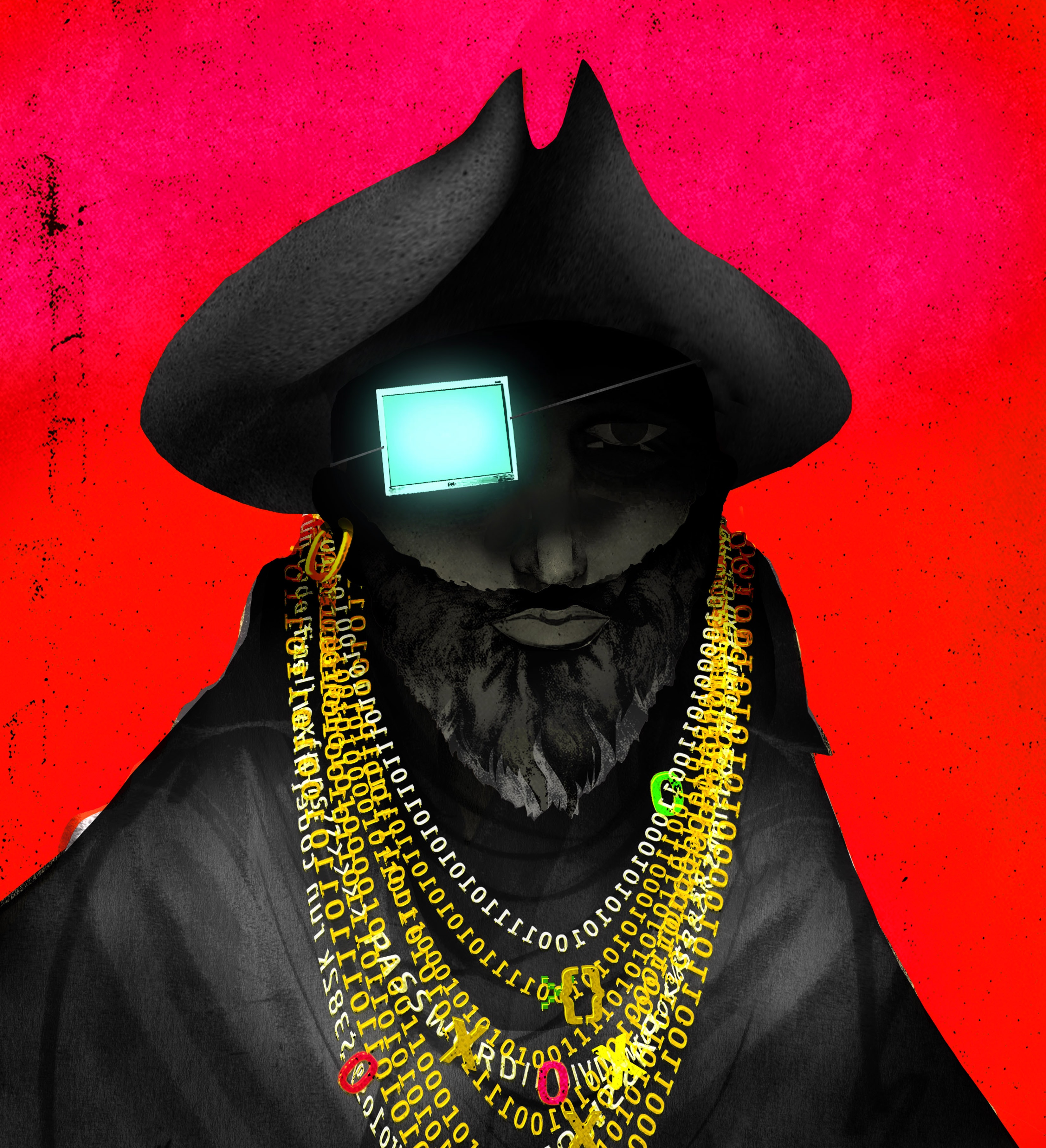 Portrait editorial illustration