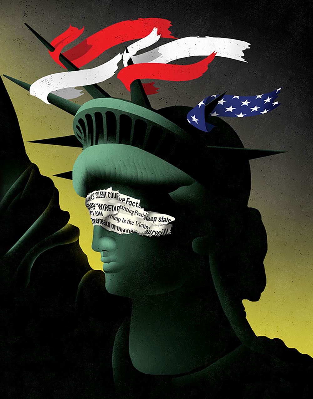 Statue of Liberty with gag