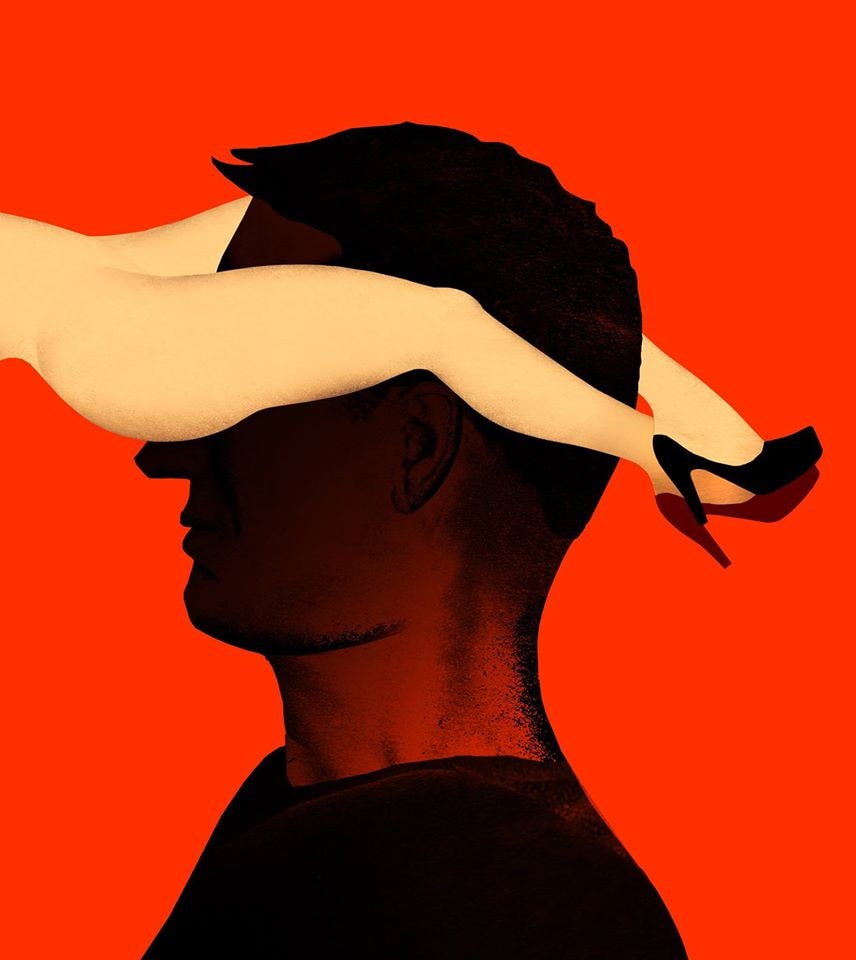 Playboy virtual technology goggles and the porn industry illustration