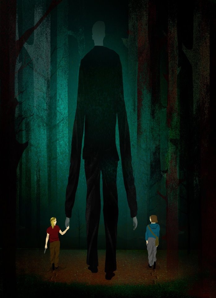 The Slender Man Stabbing illustration