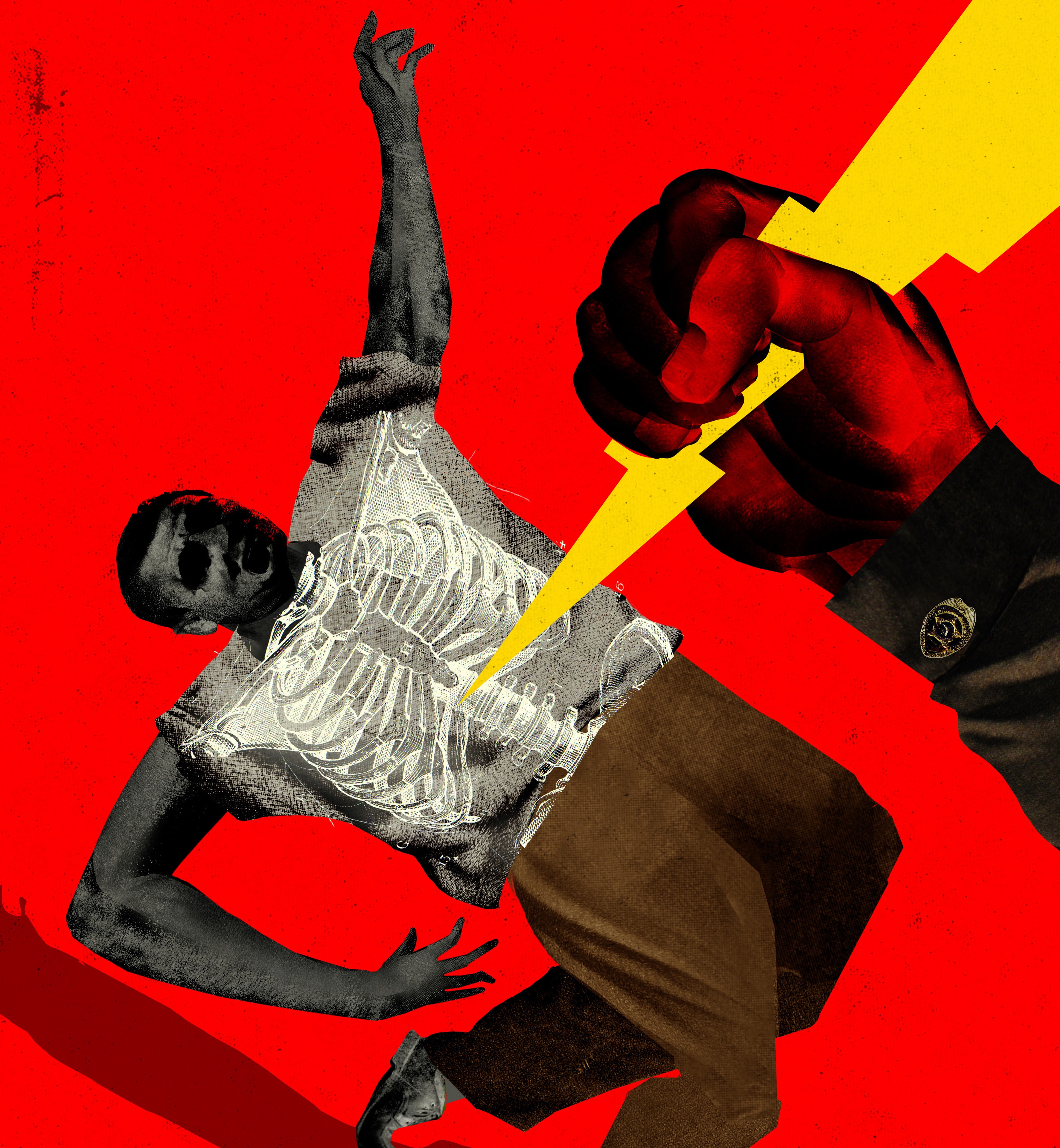 Two boxers dynamic fight illustration