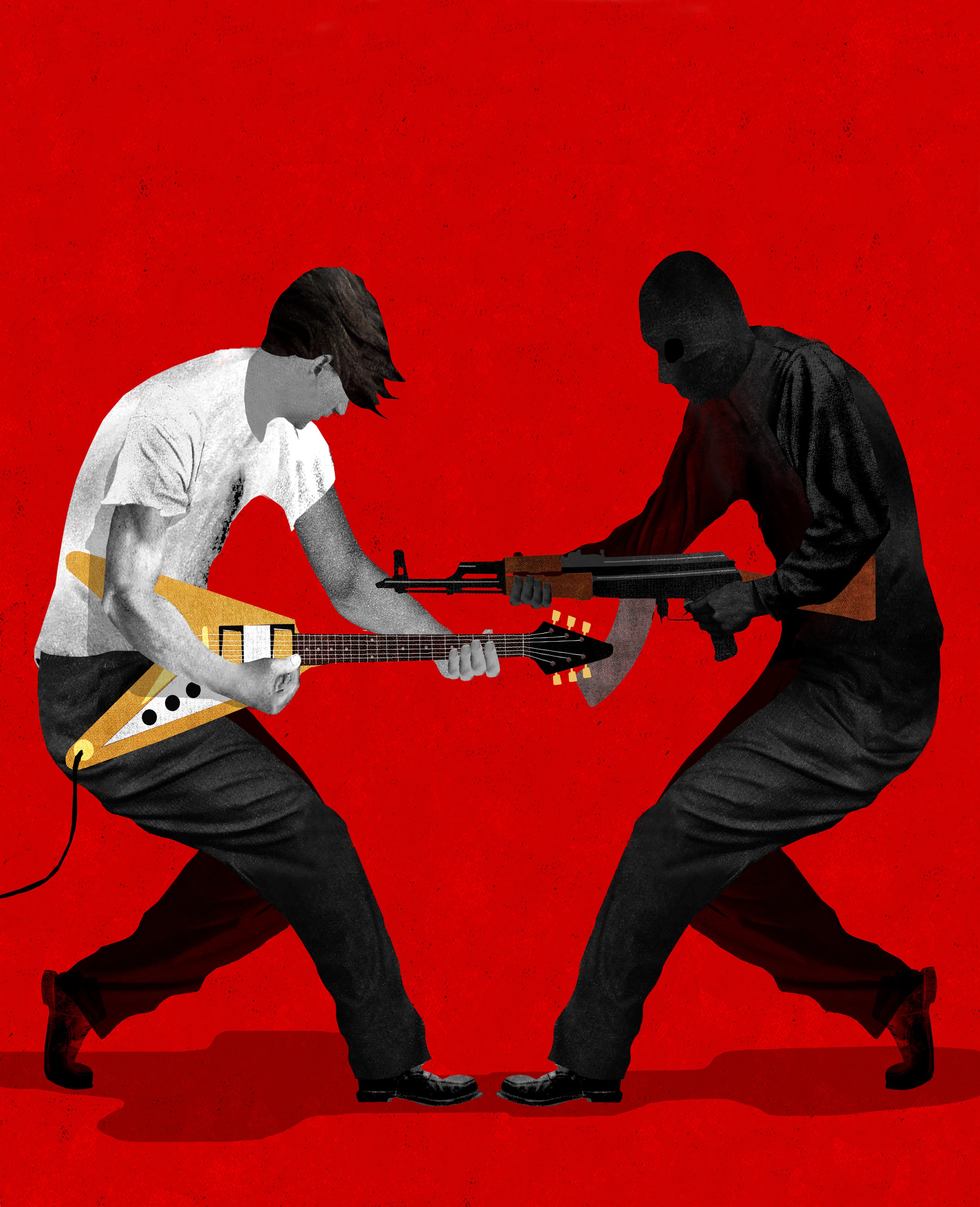 ISIL's attack on Western culture illustration