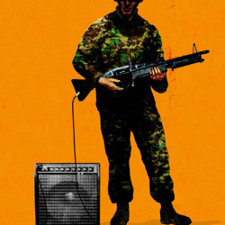 Rock & Roll War illustration by Brian Stauffer