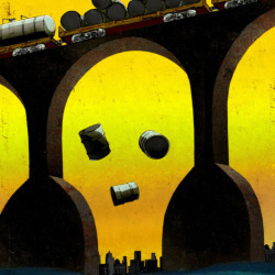 Toxic Train illustration by Brian Stauffer