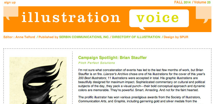 Campaign newsletter screenshot